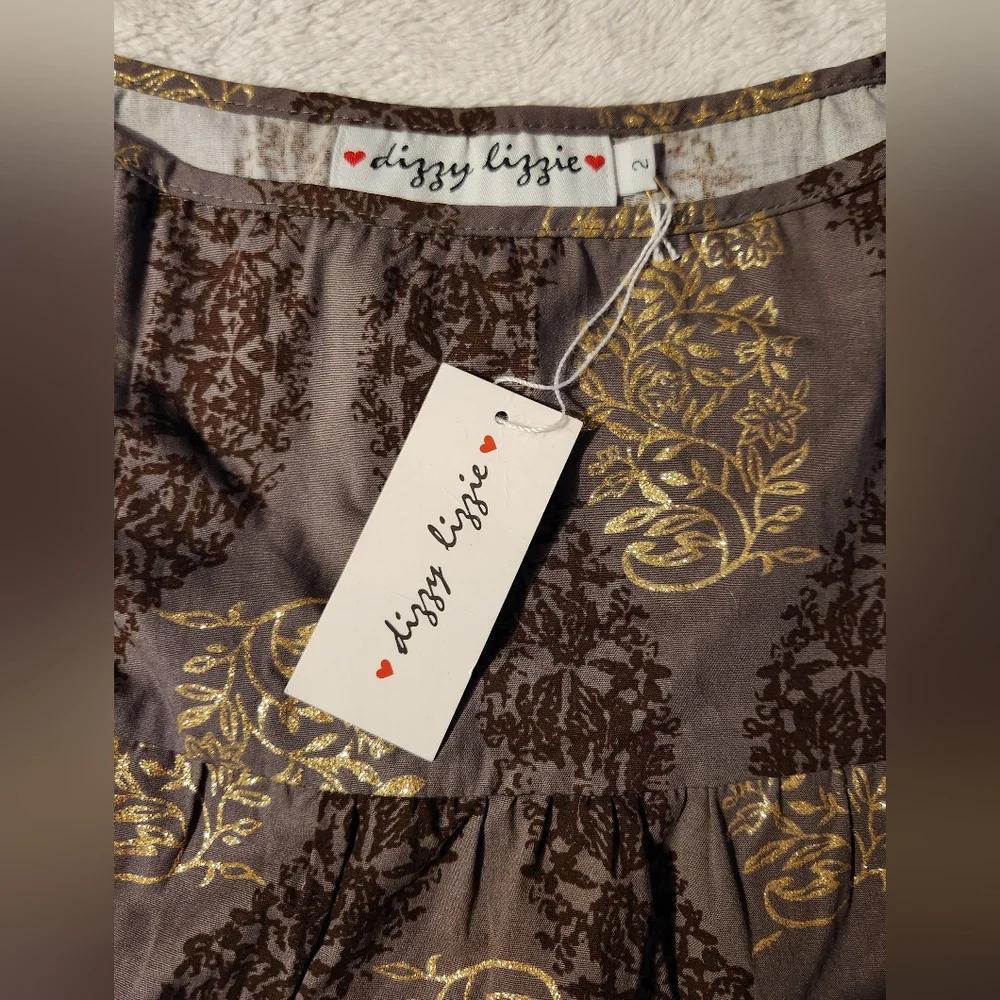 NWT VINTAGE Dizzy Lizzie Skirt, Size 2 - Picture 2 of 7